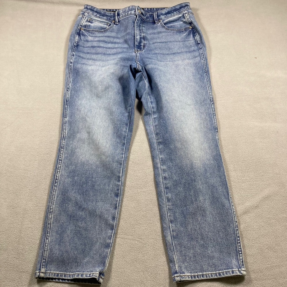 White House Black Market Jeans Womens 12 Blue Straight High Rise